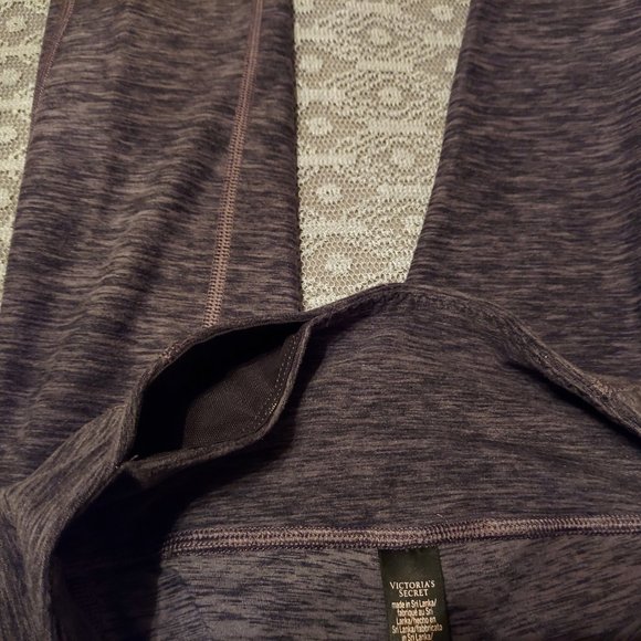 Size 6 Victoria's Secret Essential High Rise Pocket Legging Black/Heather Grey - Picture 7 of 8